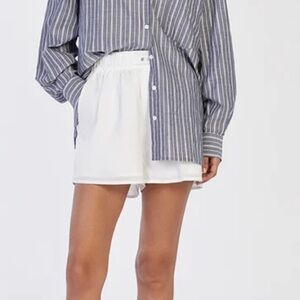 DISSH laiken white linen shorts